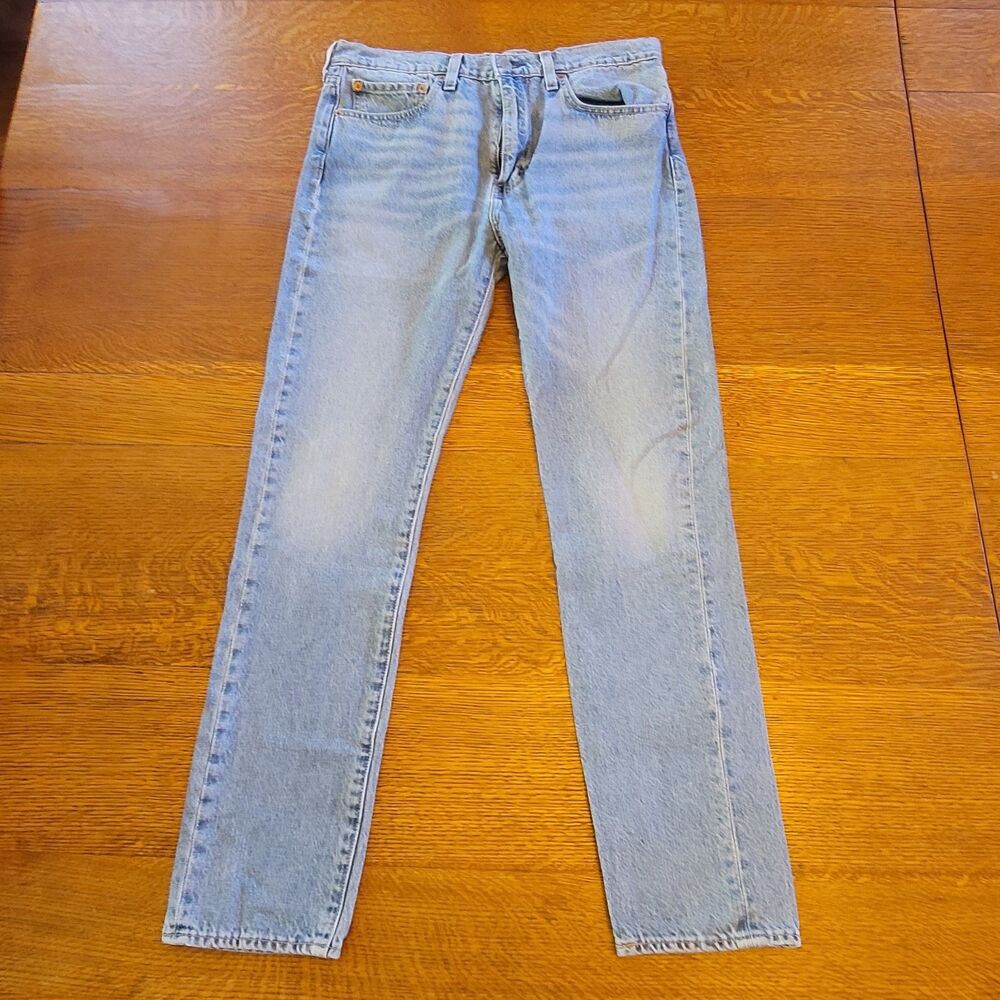 Levi's 510 Premium Slim Skinny Jeans Light Blue Stretch Denim